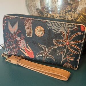 Spartina 449 teal and coral Patterned mermaid Wallet